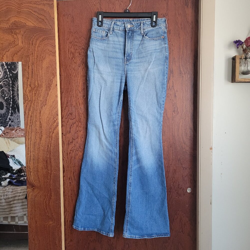 Old Navy high waisted flare jeans